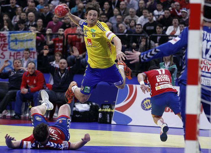 Svínn Du Rietz mun styrkja lið Löwen mikið enda eitt mesta efnið í handboltaheiminum í dag.nordic photos/getty images