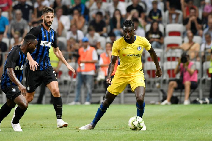 Bakayoko í leik gegn Inter. Hann er nú búinn að semja við erkifjendur þeirra.