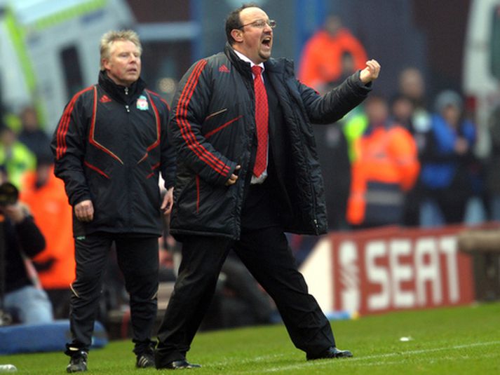 Rafael Benítez á dögum sínum sem stjóri Liverpool.