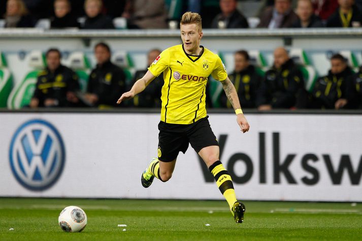 Reus í leik með Dortmund.