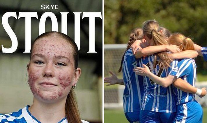 Skye Stout skoraði frábært mark í sínum fyrsta leik með skoska félaginu Kilmarnock FC.
