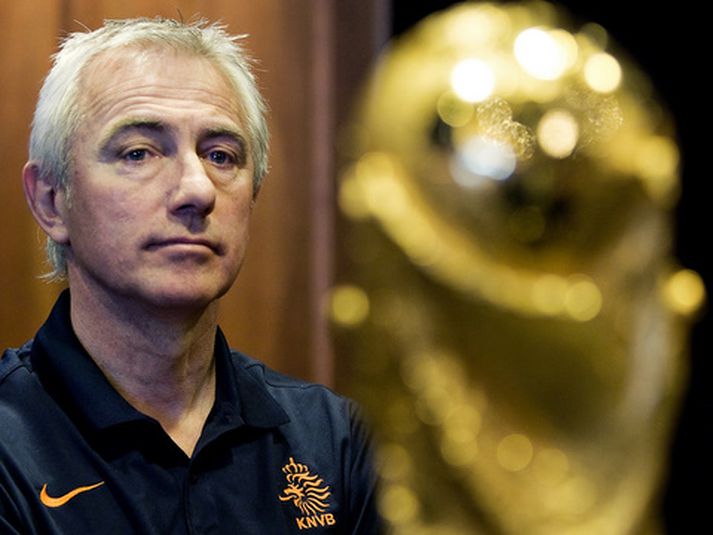 Bert van Marwijk, þjálfari hollenska landsliðsins.