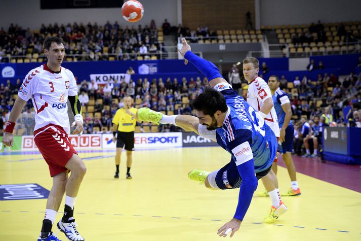 Nikola Karabatic átti flottan leik með Frökkum í kvöld.