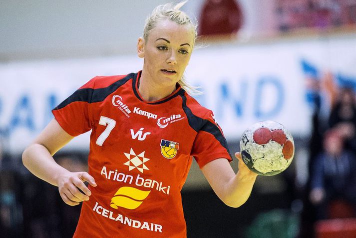 Rakel Dögg var fyrirliði íslenska landsliðsins þegar það keppti á sínu fyrsta stórmóti í handbolta, EM í Danmörku árið 2010.