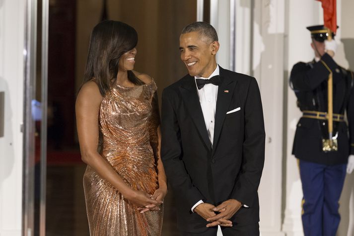 Obama-hjónin njóta aðdáunar margra landa sinna.