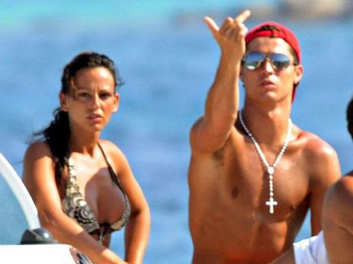 Cristiano Ronaldo og Neredia Gallardo.