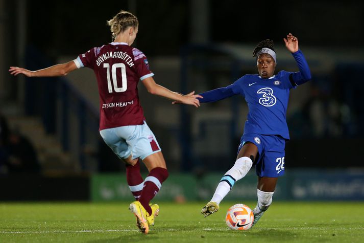 Dagný Brynjarsdóttir er fyrirliði West Ham og lék allan leikinn í dag.