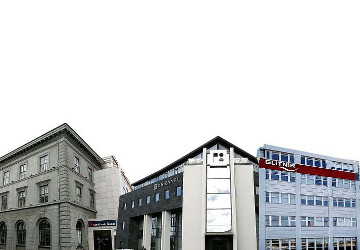 Nokkrir af stærstu bönkum landsins.