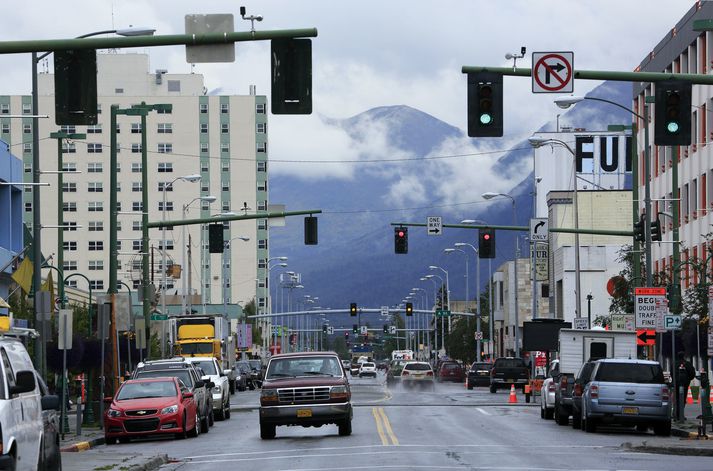 Frá Anchorage þar sem langflestir íbúar Alaska búa.