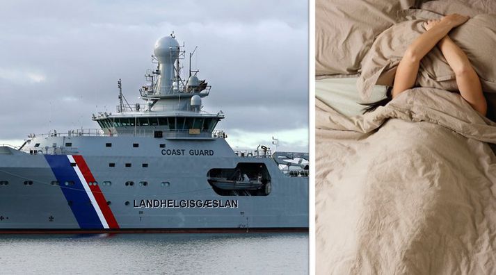 Landhelgisgæslan biðst afsökunar á að hafa raskað nætursvefni fjölda fólks.