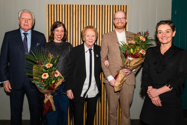 Brynjólfur Bjarnason, Kolbrún Björt Sigfúsdóttir, frú Vigdís Finnbogadóttir, Ragnar Ísleifur Bragason og Brynhildur Guðjónsdóttir.