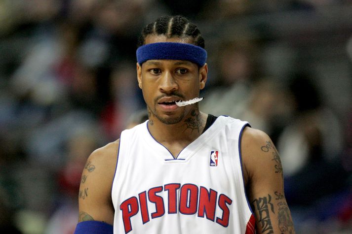 Allen Iverson gerði garðinn frægan með Philadelphia 76ers en lék einnig með Denver Nuggets, Memphis Grizzlies og Detroit Pistons.