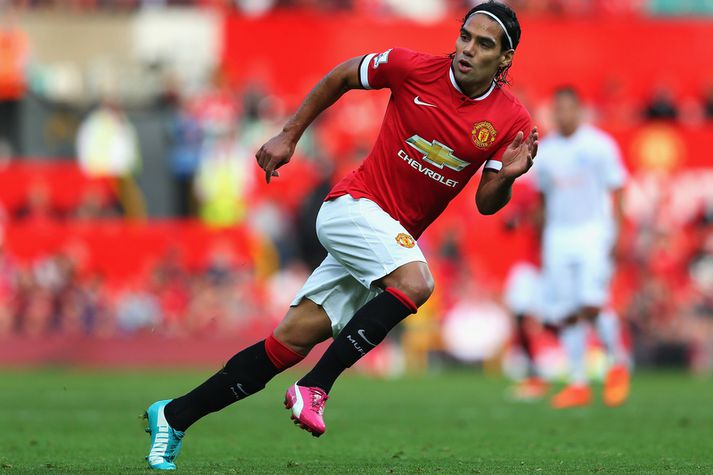 Radamel Falcao er búinn að skora eitt mark fyrir Manchester United.