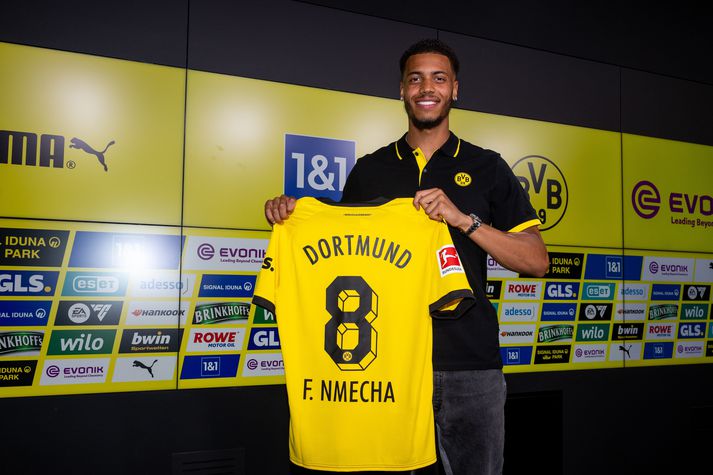 Felix Nmecha er nýr leikmaður Dortmund þrátt fyrir mótmæli stuðningsmanna.