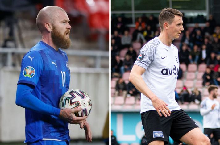 Aron Einar Gunnarsson og Eggert Gunnþór Jónsson.