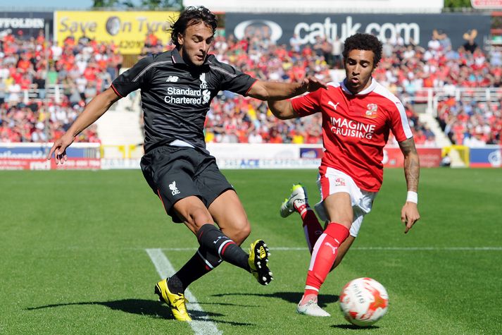 Markovic í æfingarleik með Liverpool fyrr í sumar.