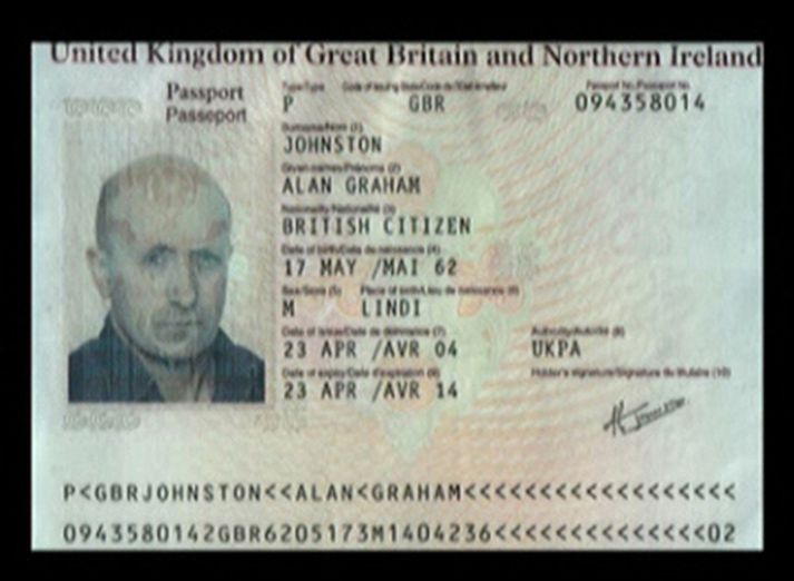 Johnston var rænt í mars.