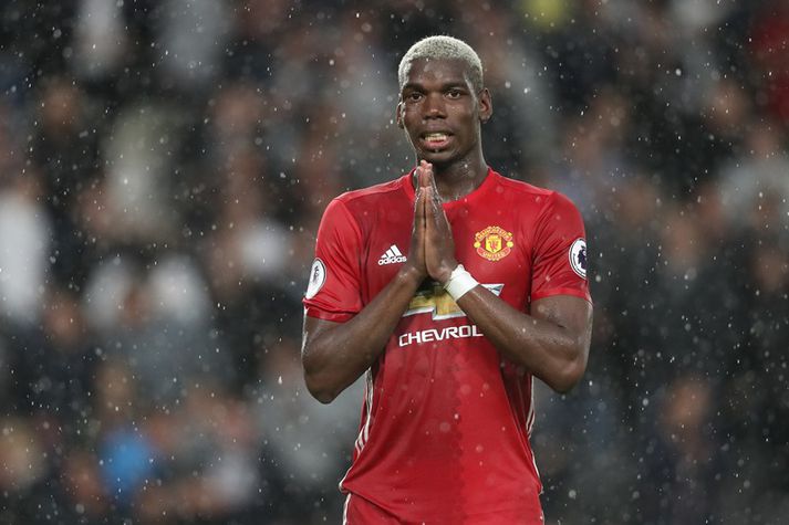 Pogba verður í stúkunni annað kvöld.