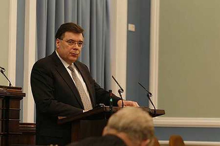 Geir H. Haarde, forsætisráðherra.