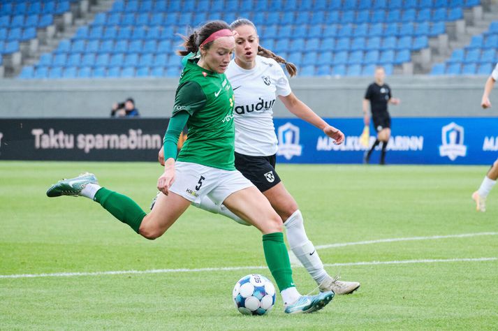Samantha Smith gerði gæfumuninn fyrir Breiðablik gegn Athlone Town.