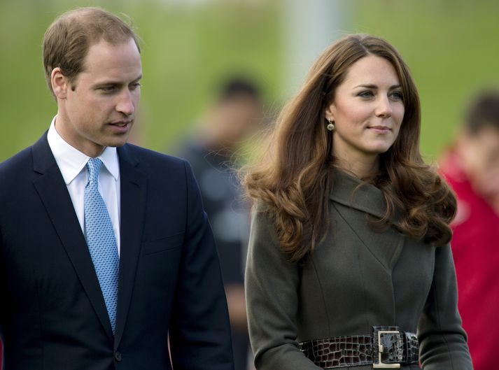 Hin glæsilega Middleton ásamt eiginmanni sínum, prinsinum.