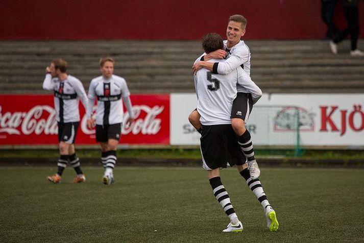 Liðsmenn KV fögnuðu ekki í dag.