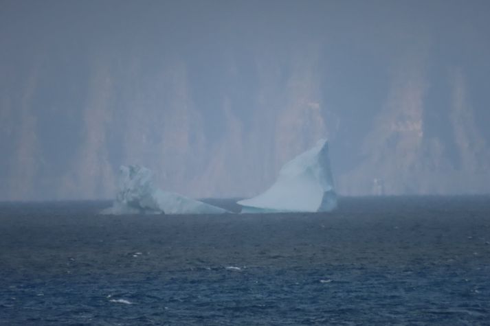 Borgarísjaki er samkvæmt skilgreiningu sem finna má á Vísindavefnum ís sem á uppruna sinn að rekja til jökuls á þurru landi en þá myndast háreistur borgarís. Ísjakar eru tiltölulega flatir og ná ekki langt upp úr sjónum líkt og borgarísjakar.