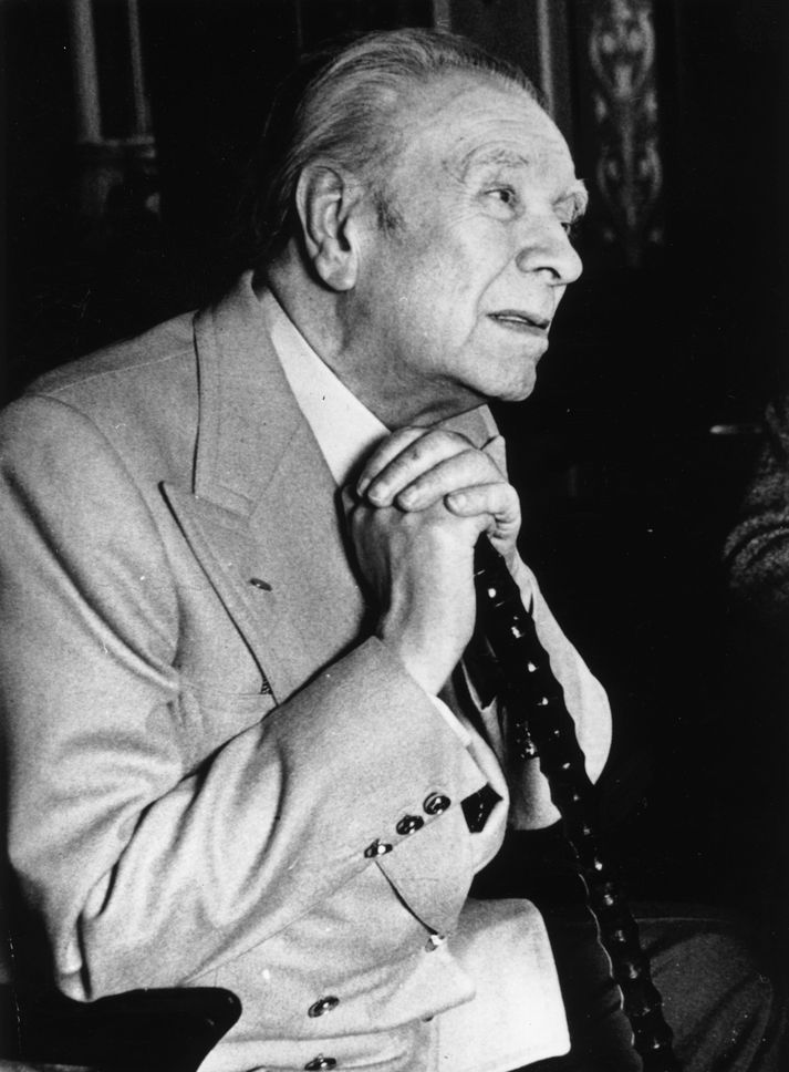 Rithöfundurinn Jorge Luis Borges.
Handritin verða læst inni í skáp að nýju.
NordicPhoto/ getty images