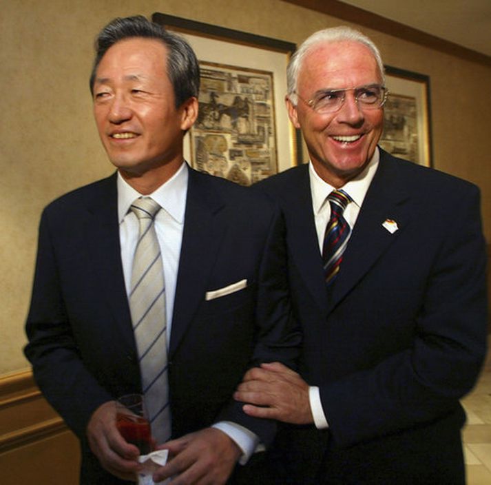 Chung Mong-joon með Franz Beckenbauer.