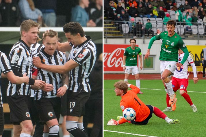 KR-ingar og Blikar skoruðu fjögur í gær.