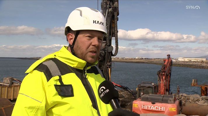 Guðjón Örn Björnsson er staðarstjóri Ístaks við Fossvogsbrú.  