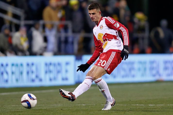 Miazga í leik með NY Red Bulls.