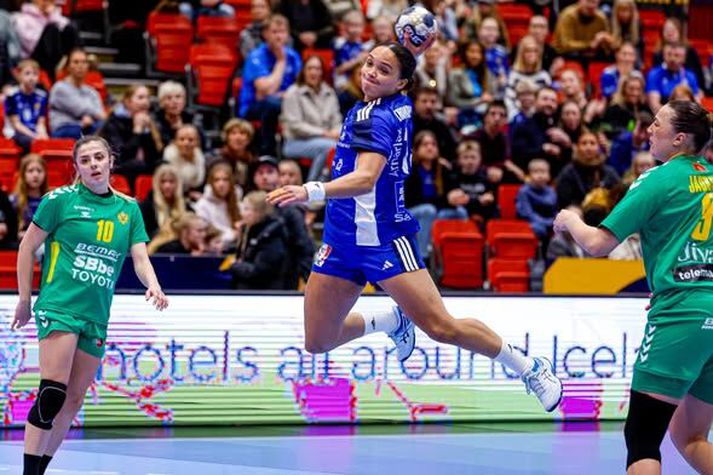 Lovísa Thompson skilaði sínu hlutverki vel í kvöld.