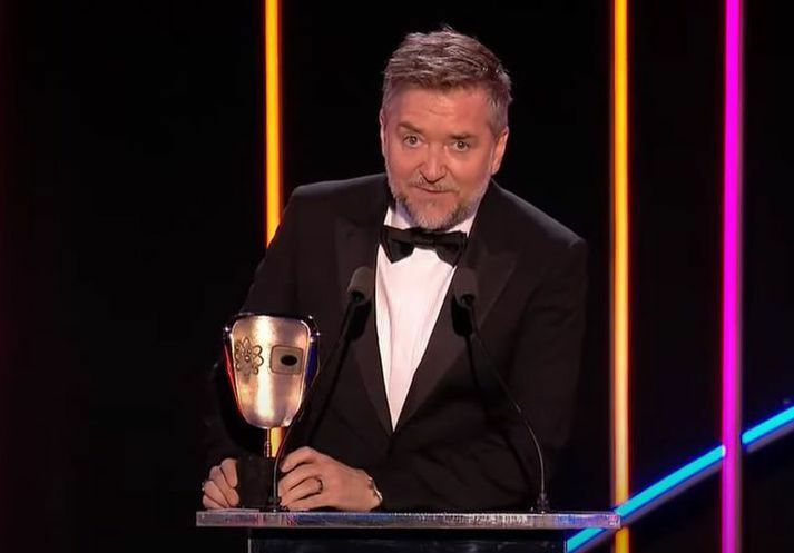 Atli á BAFTA-veðlaununum í apríl. 