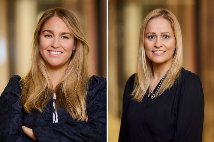 Harpa, til vinstri, og Linda, til hægri.