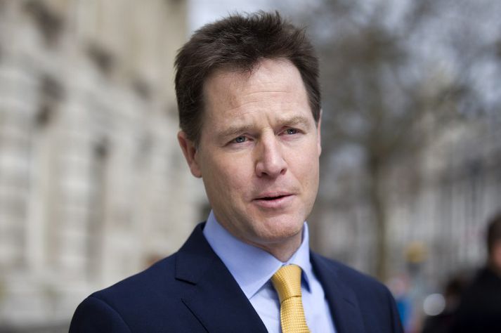 Nick Clegg, aðstoðarforsætisráðherra Bretlands og formaður Frjálslynda flokksins.