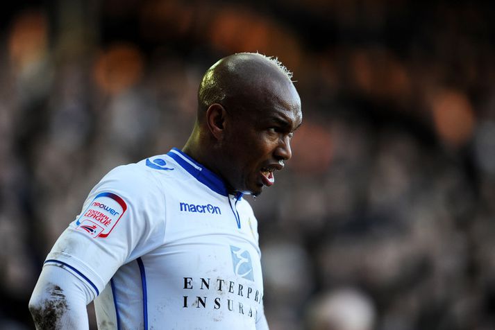 Diouf í leik með Leeds á sínum tíma.