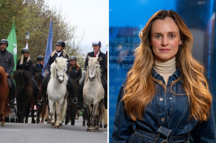 Frá fyrri Miðbæjarreið Landssamband hestamannafélaga. Hildur hefur lagt til að slíkir viðburðir geti farið fram án þess að borgin innheimti afnotaleyfisgjöld.