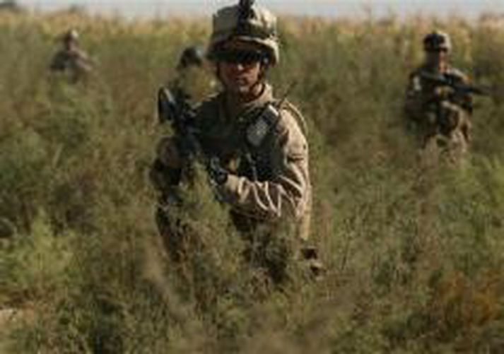 Bandarískir hermenn í Afganistan.
