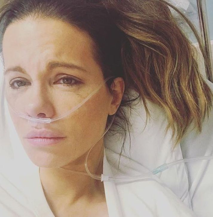 Kate Beckinsale var sárkvalin að hún þurfti morfín til að lina þjáningarnar.