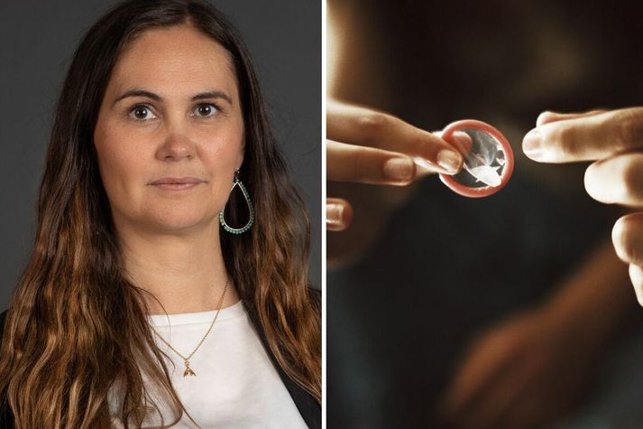 Kolbrún Hrund segir það mikið áhyggjuefni að ungt fólk noti ekki smokkinn þó það eigi hann til.