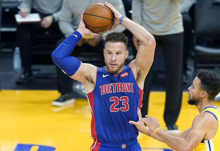 Blake Griffin klárar kom til Detroit Pistons um mitt tímabil 2017-18. Hann er nú farinn til Brooklyn Nets.