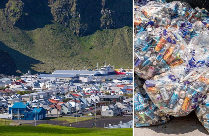 Umræddur gámur er staðsettur við Hamarsveg í Vestmannaeyjum. Myndirnar eru úr safni.