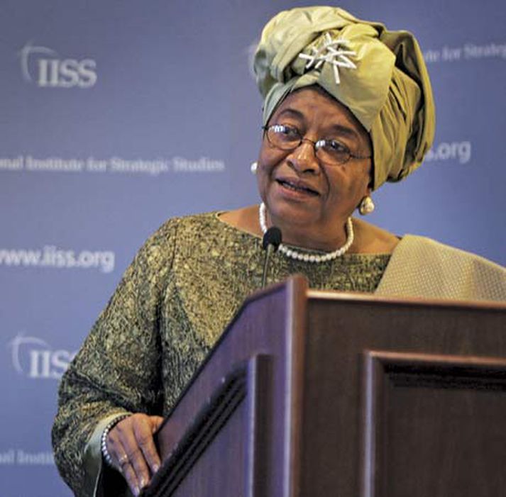 Ellen Johnson Sirleaf, forseti Líberíu.