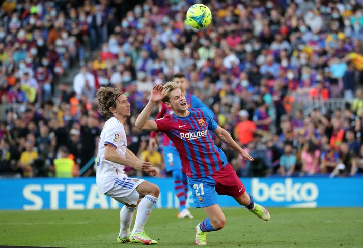 Frenkie De Jong í leiknum gegn Real Madríd um liðna helgi.