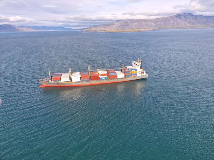 Flutningaskipið er í eigu þýskrar útgerðar en Eimskip hafði það á leigu.