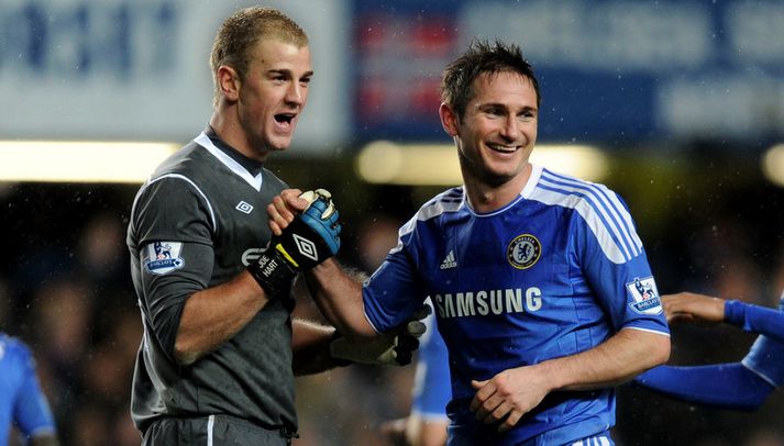 Joe Hart og Frank Lampard.