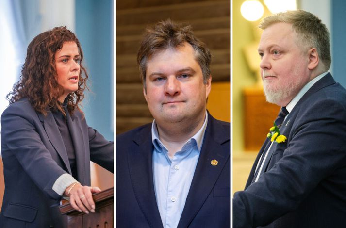 Þórdís Kolbrún er framsögumaður málsins í utanríkismálanefnd, Pawel Bartoszek er formaður nefndarinnar þar sem Sigmundur Davíð er fulltrúi Miðflokksins.