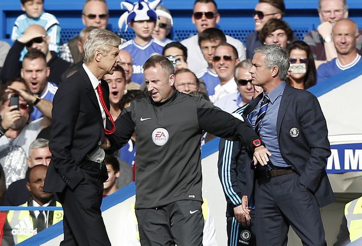 Wenger og Mourinho tókust á á hliðarlínunni í október síðastliðnum.