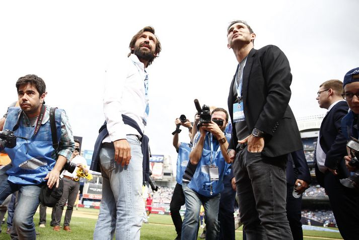 Andrea Pirlo og Frank Lampard spila saman á miðjunni hjá New York næstu misserin.